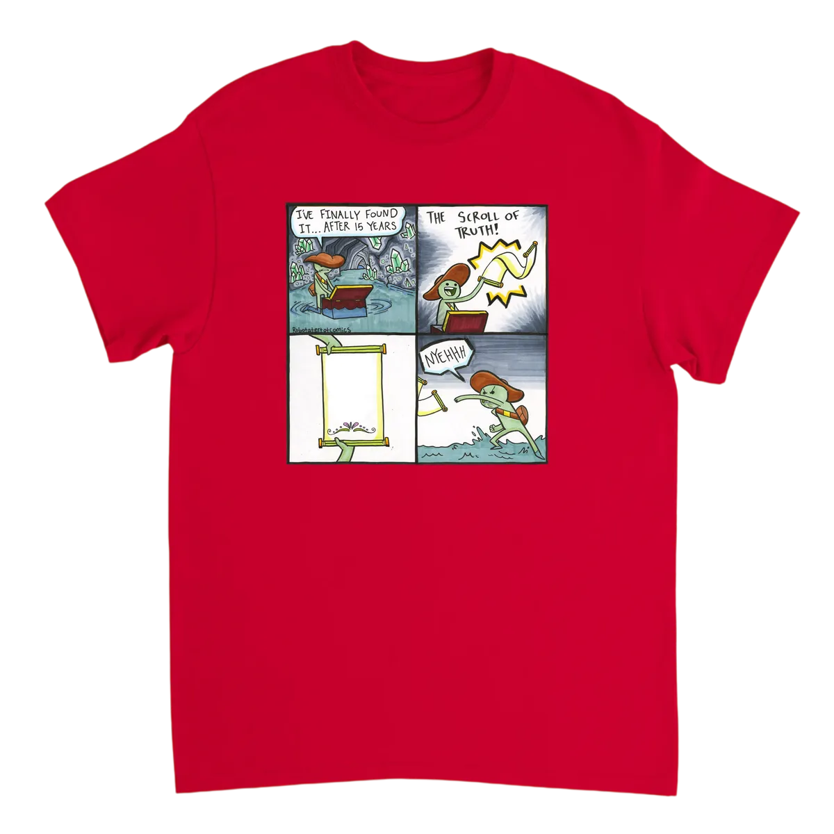 Scroll of Truth: Hard Truths Meme Tee Red T-Shirts Photo 2