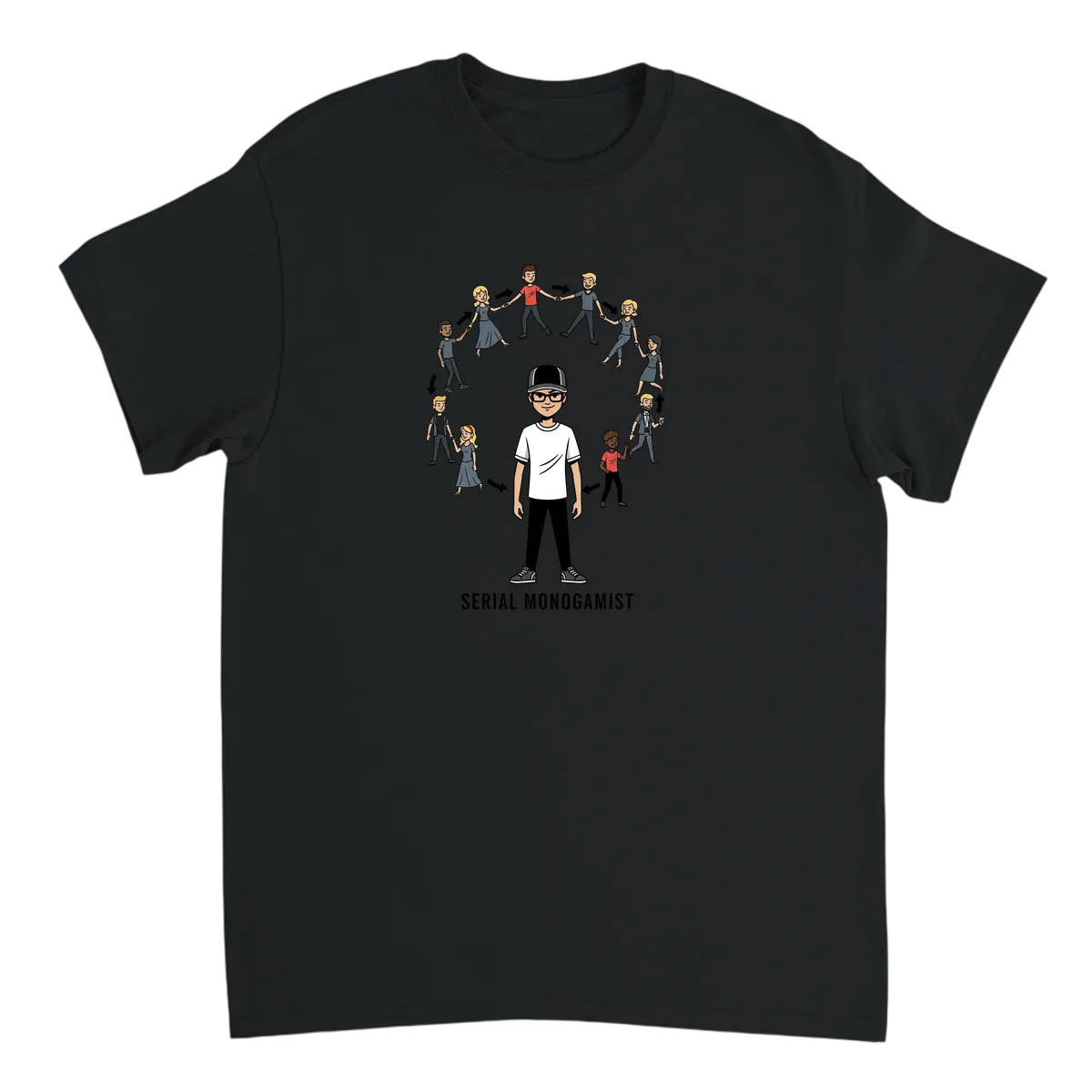 Serial Monogamist Tee T-Shirt Black T-Shirts Photo 2