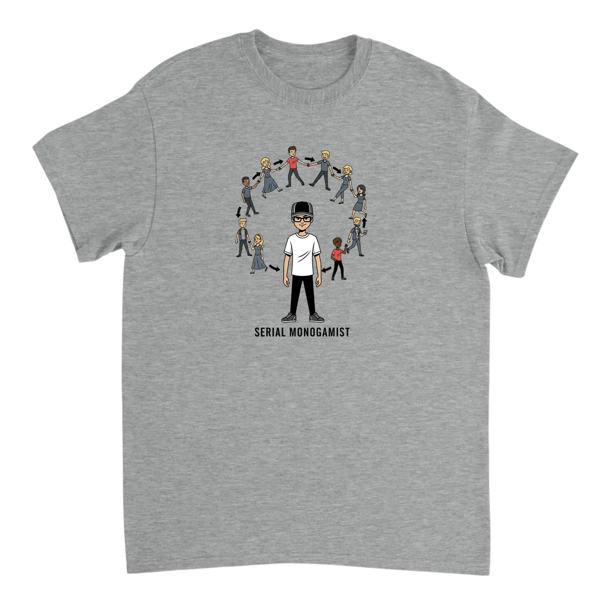 Serial Monogamist Tee T-Shirt Black T-Shirts Photo 3