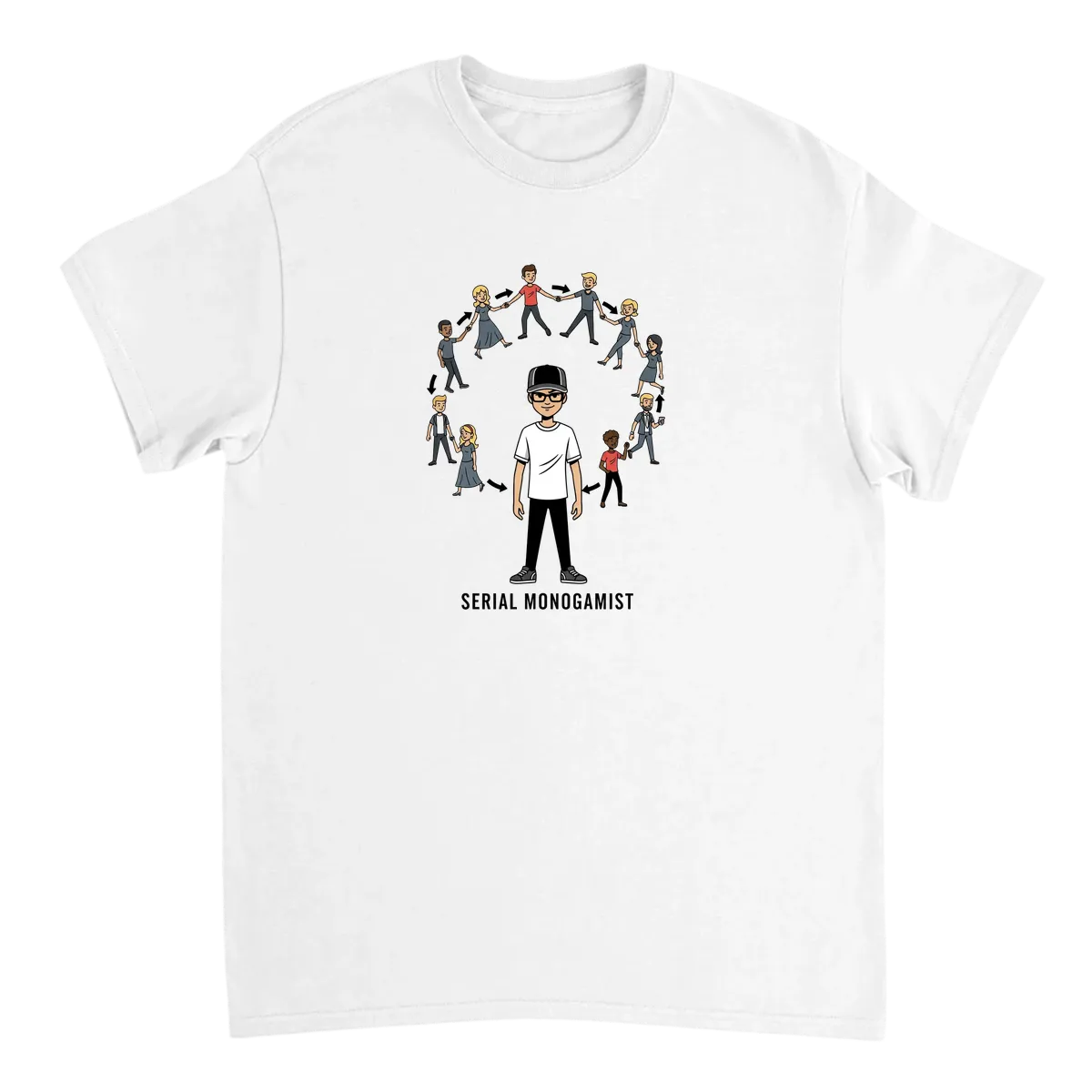 Serial Monogamist Tee T-Shirt Black T-Shirts Photo 5