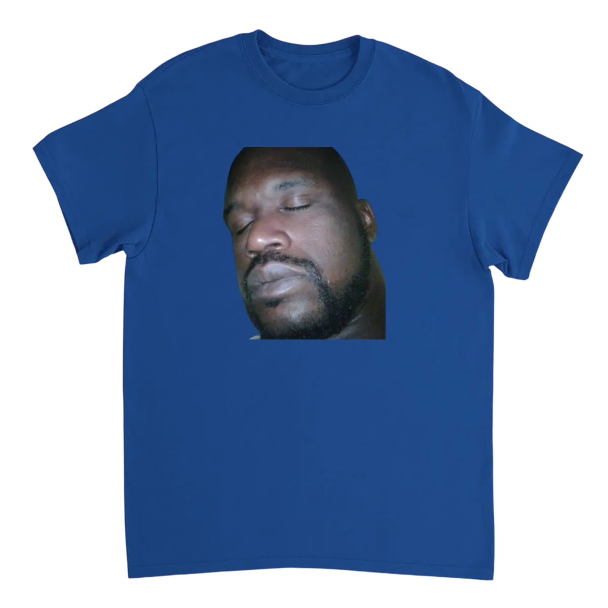 Shaq Sleeping Meme Tee: Nap Mode Activated! White T-Shirts Photo 5