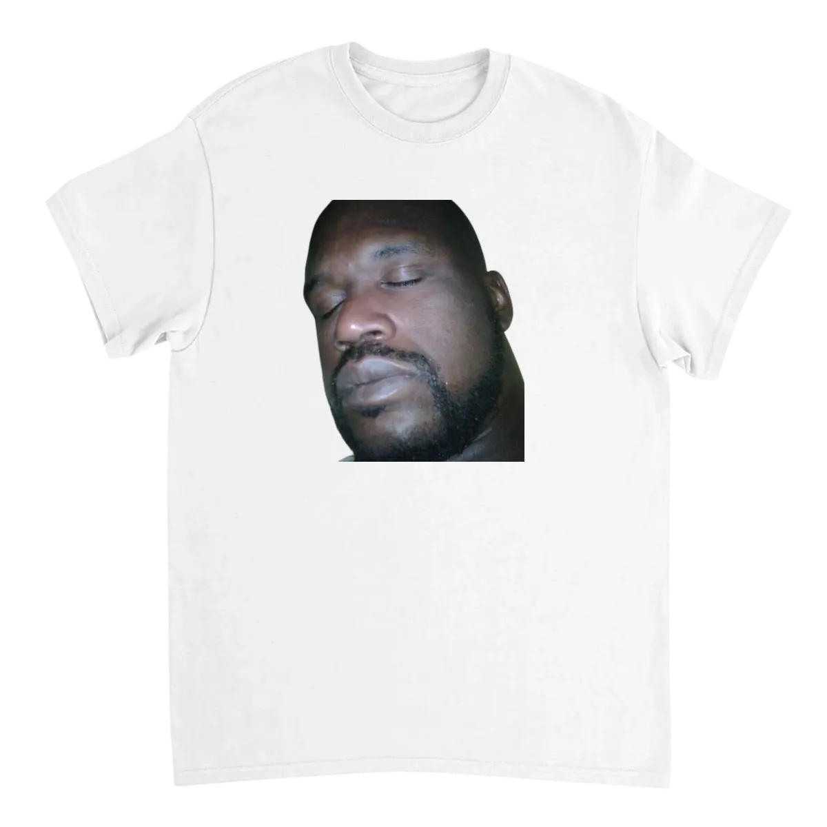 Shaq Sleeping Meme Tee: Nap Mode Activated! T-Shirts - White