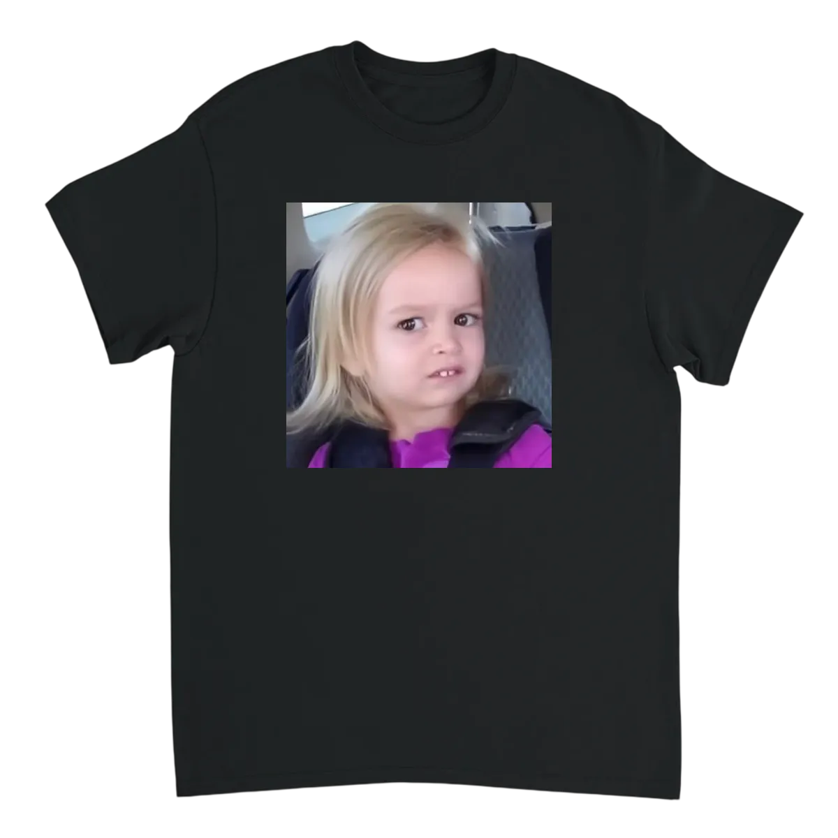 Side Eye Chloe Meme T-Shirt Black T-Shirts Photo 2
