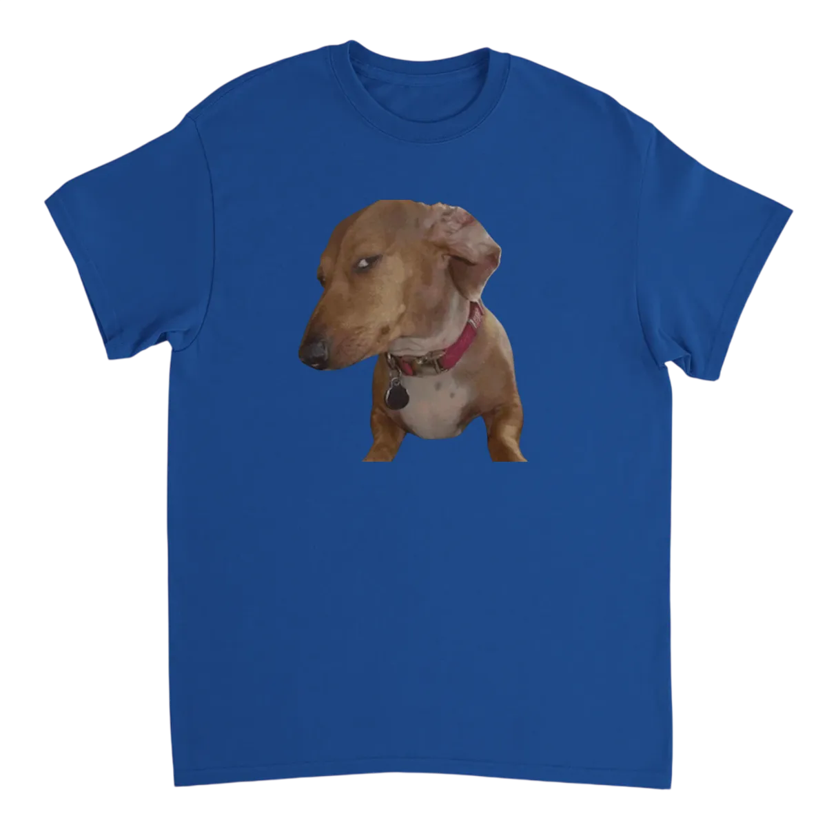 Side Eye Dog Tee: The Unimpressed Look Black T-Shirts Photo 4