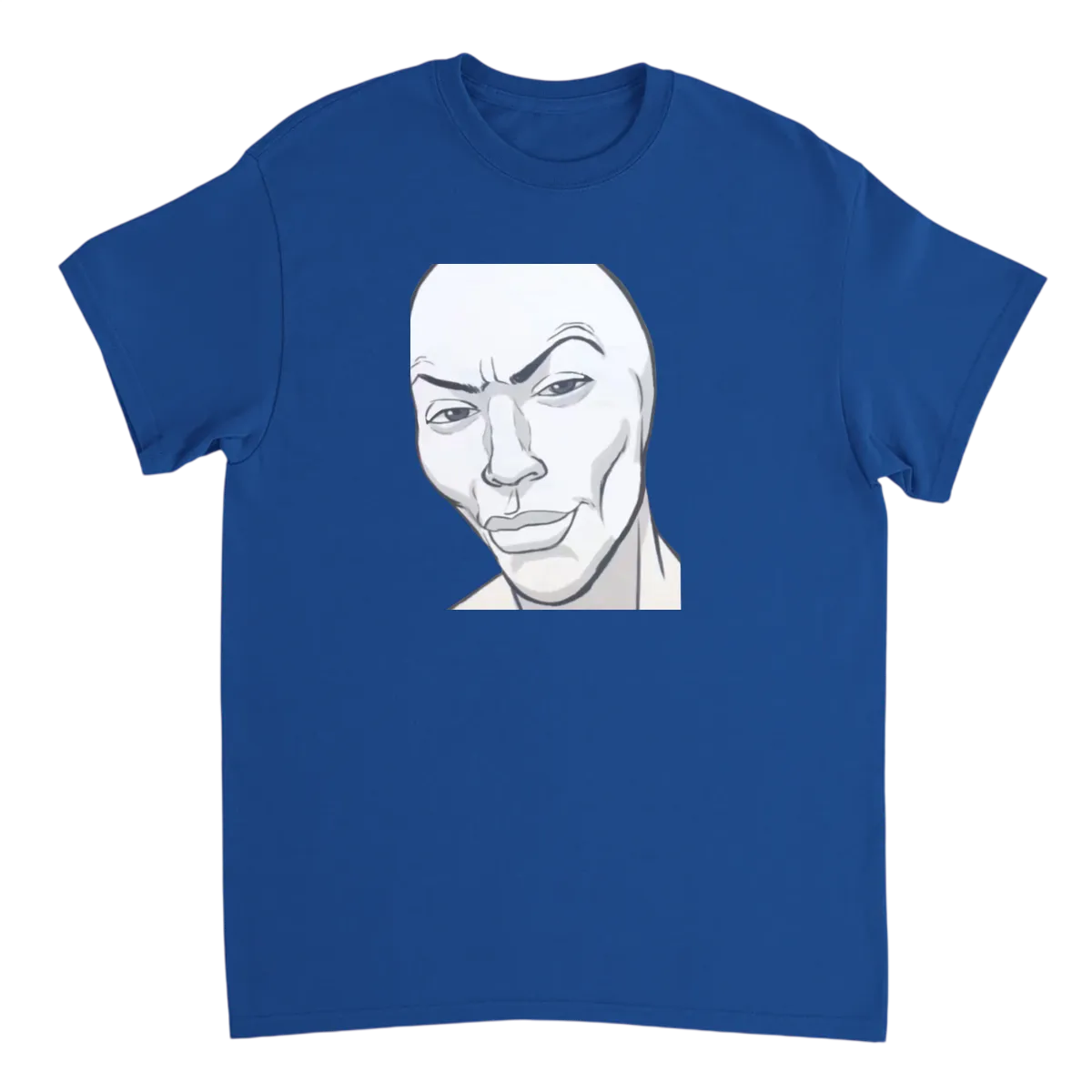 Sigma Face Meme Tee | Solo Vibe T-Shirts - Royal