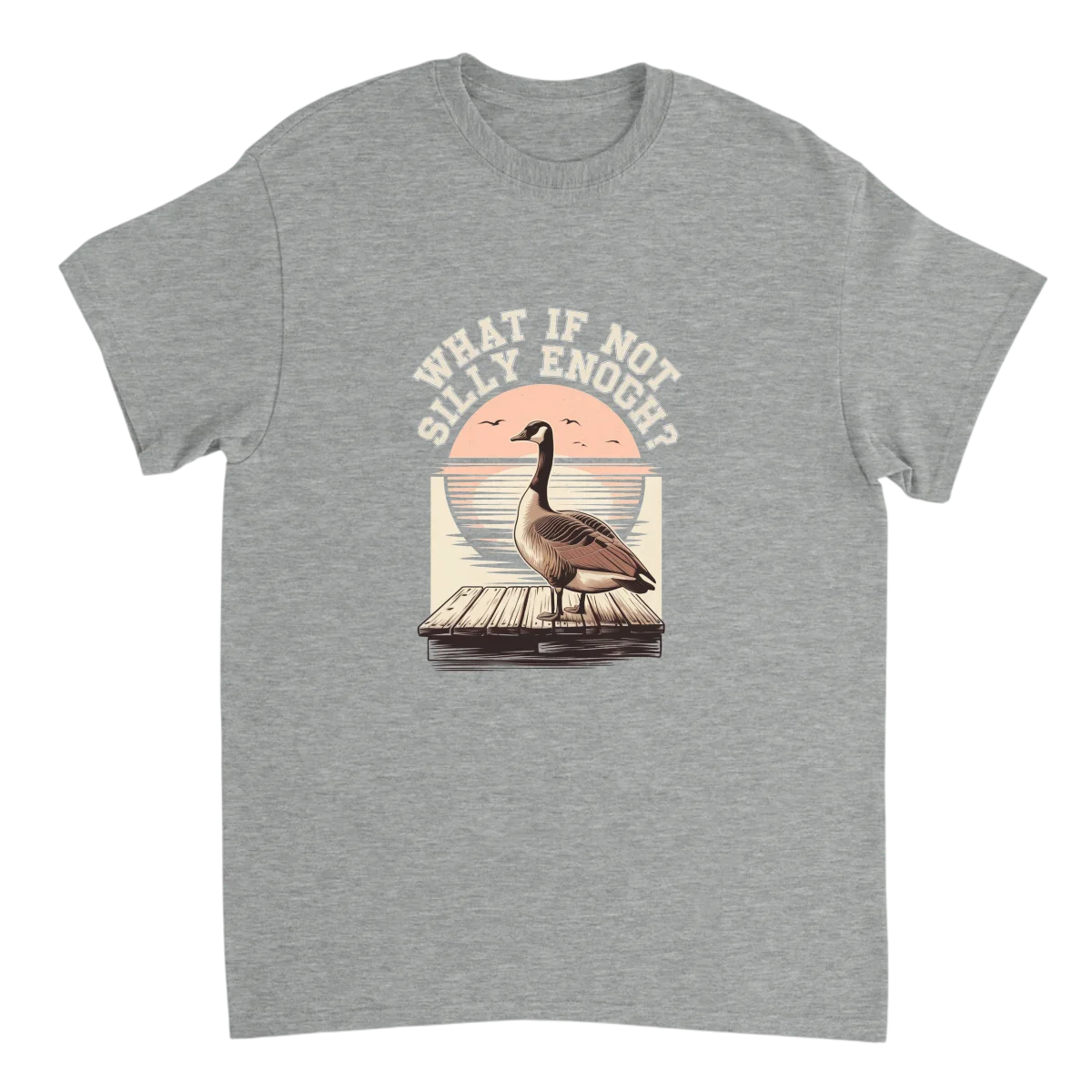 Silly Goose Existential Crisis T-Shirt - White T-Shirts (ZeitZwag Streetwear)