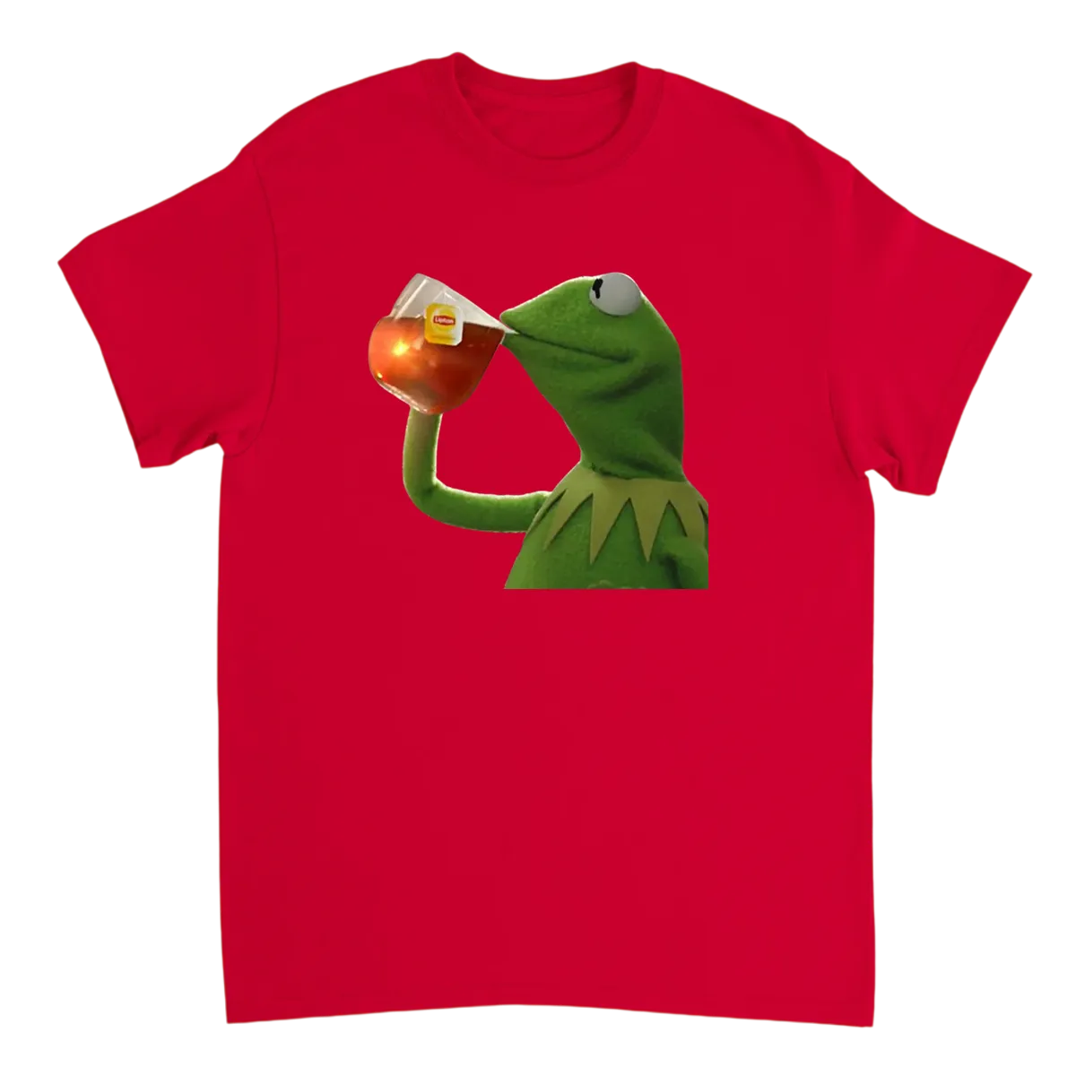 Sipping Frog Tea Tee Black T-Shirts Photo 3