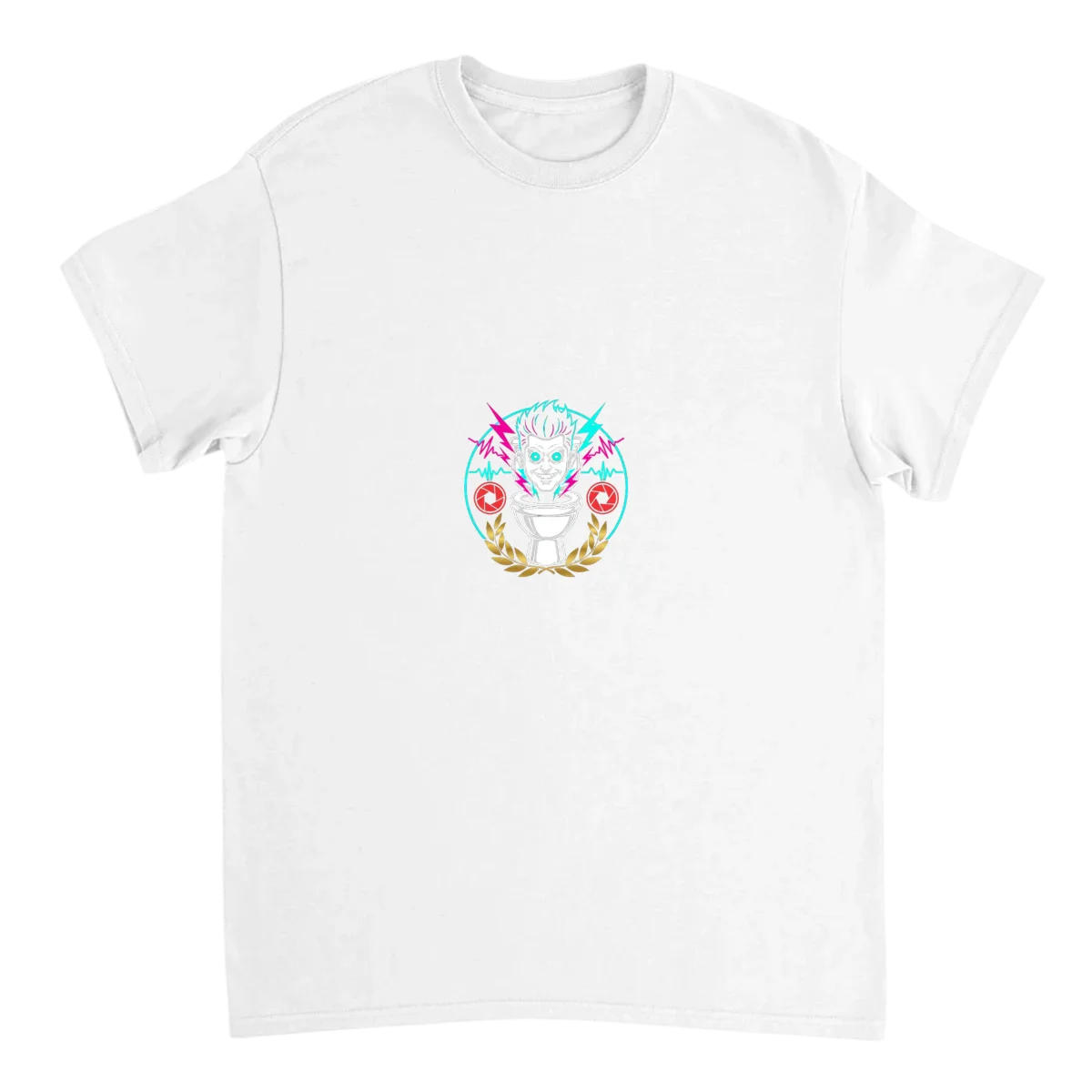 Skibidi Toilet Legend Graphic T-Shirt T-Shirts - White