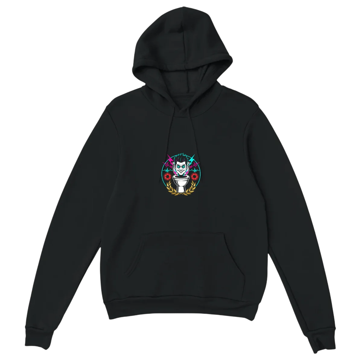 Skibidi Toilet Legend Meme Hoodie Hoodies - Black