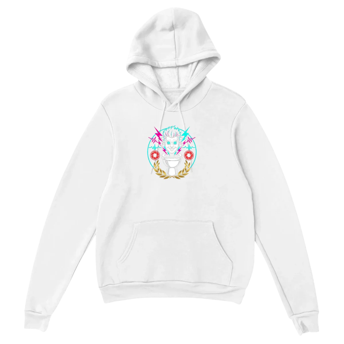 Skibidi Toilet Legend Meme Hoodie Hoodies - White