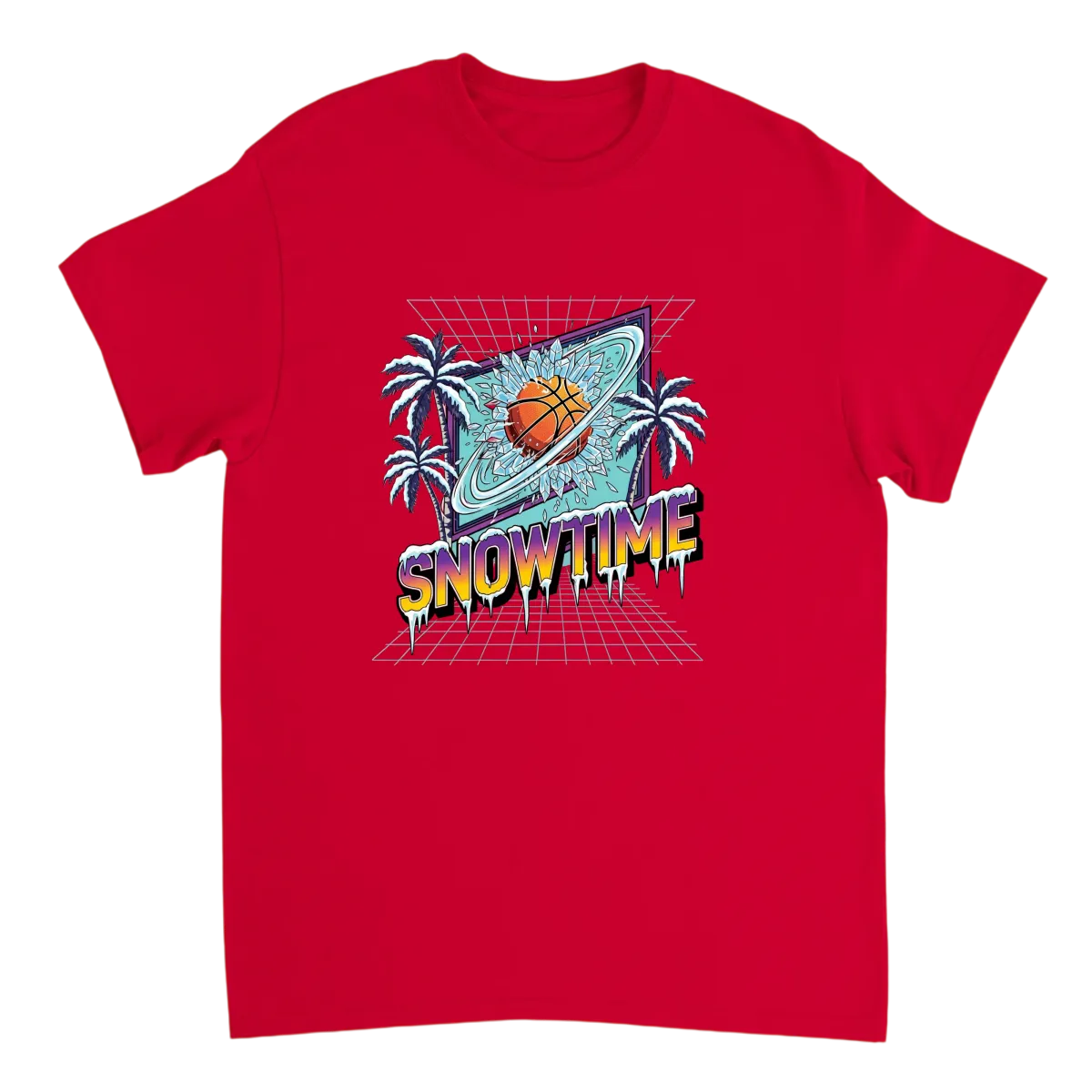 Snowtime Lakers Retro Basketball Tee - Black T-Shirts (ZeitZwag Streetwear)