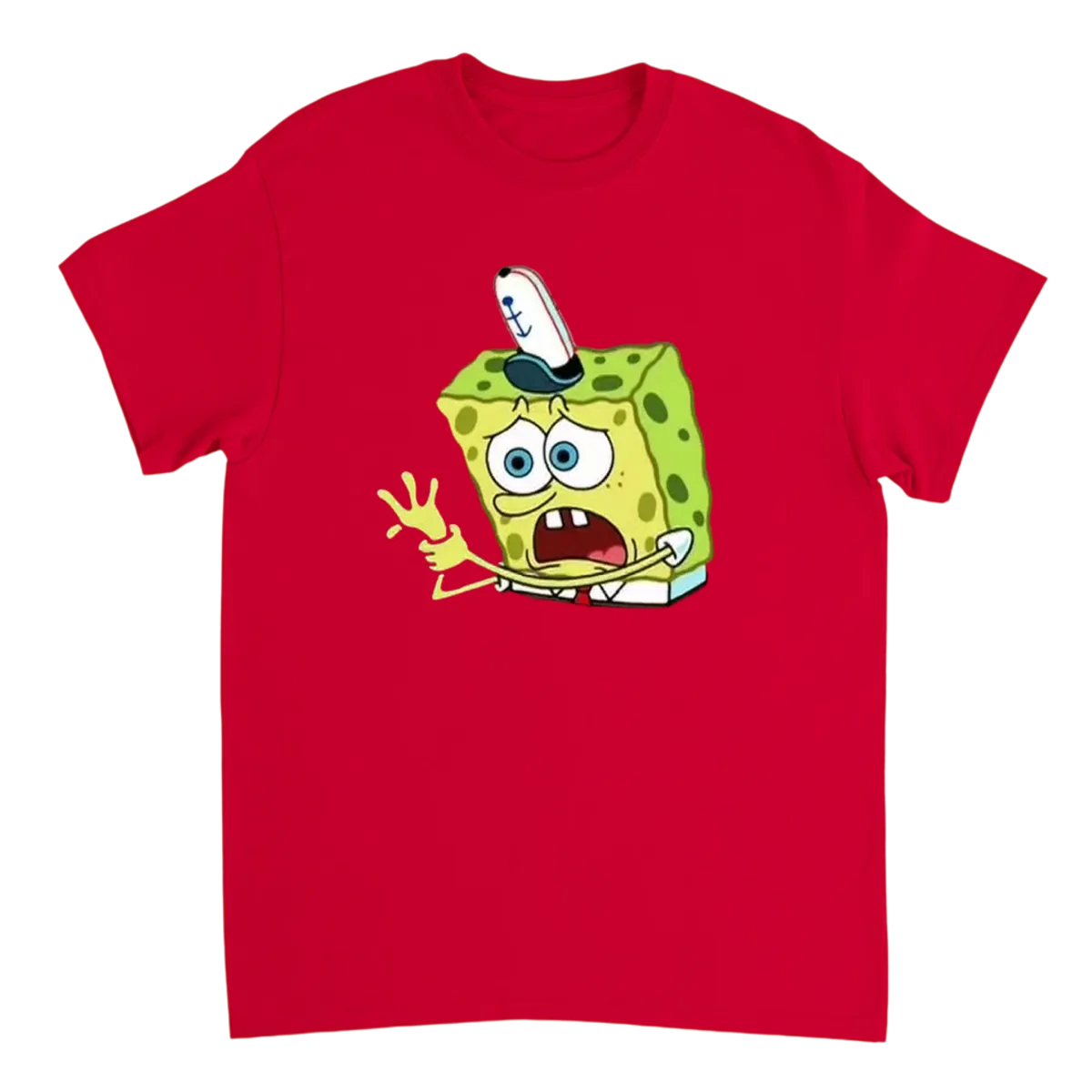 SpongeBob Burned T-Shirt Black T-Shirts Photo 3