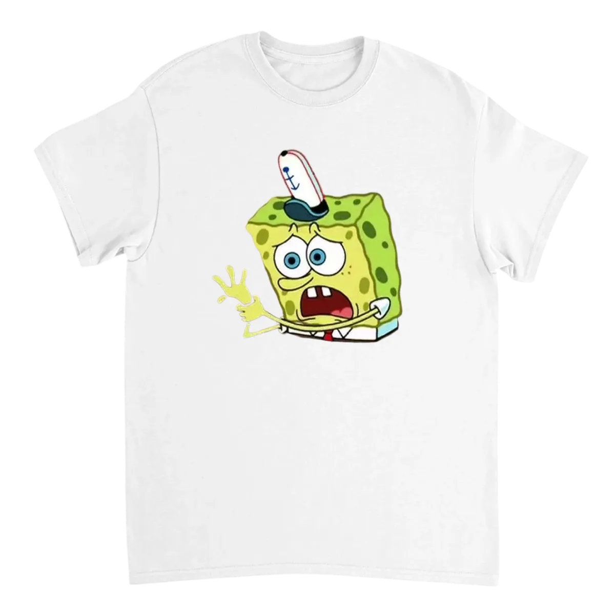 SpongeBob Burned T-Shirt Black T-Shirts Photo 5