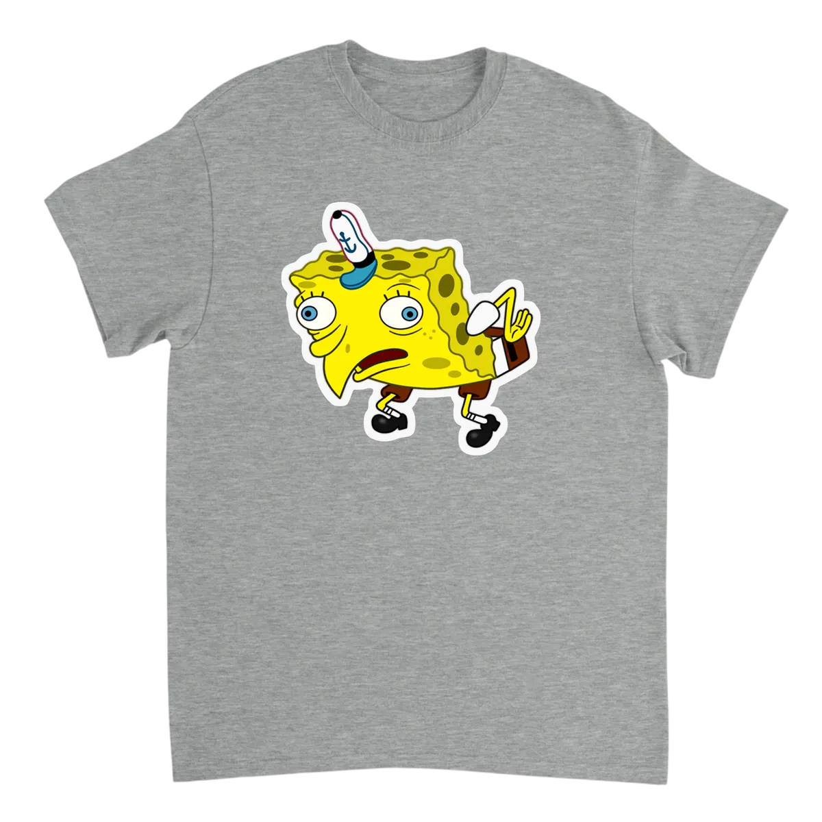 SpongeBob Chicken T-Shirt Black T-Shirts Photo 2