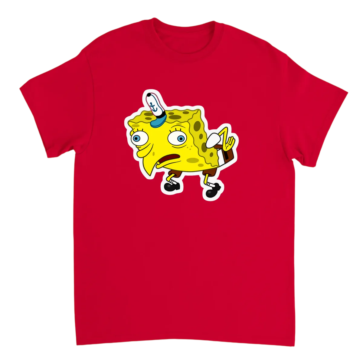 SpongeBob Chicken T-Shirt Black T-Shirts Photo 3