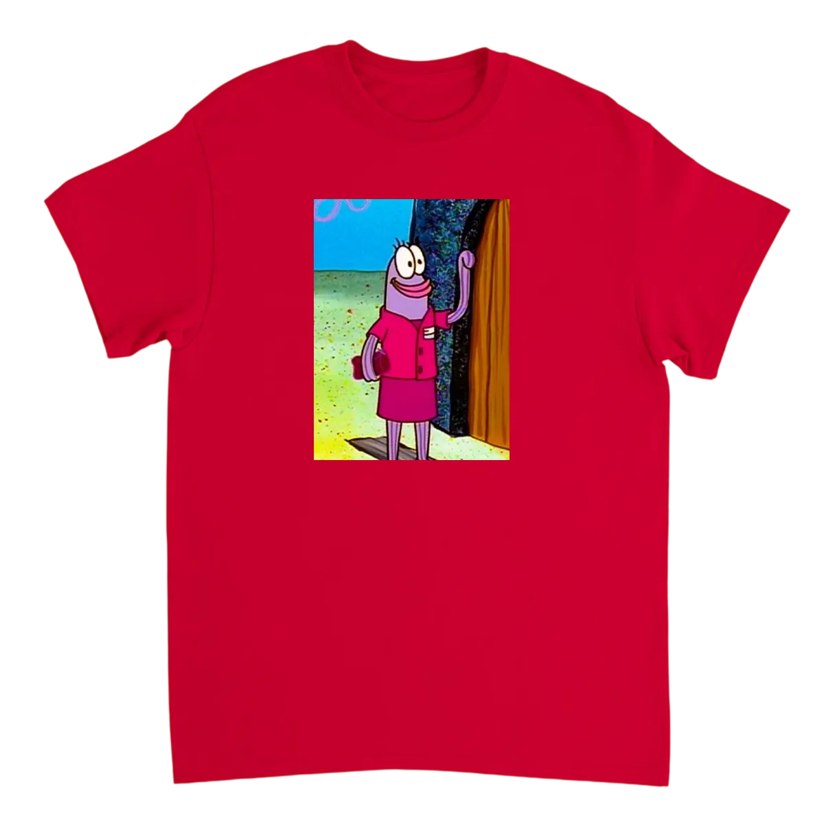 SpongeBob Incidental 49A T-Shirt T-Shirts - Red
