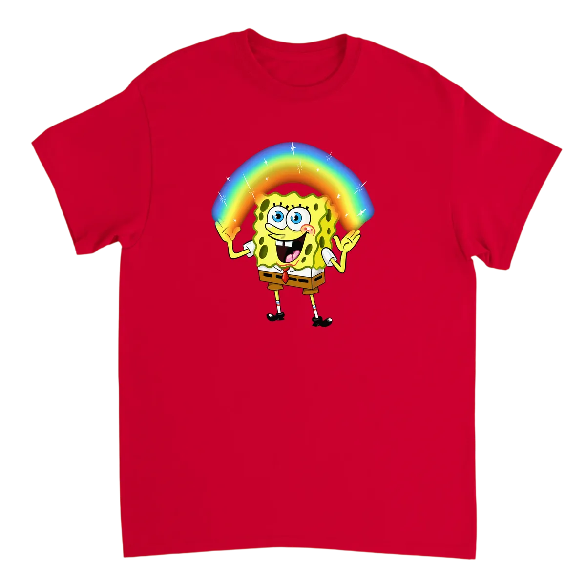 SpongeBob Rainbow T-Shirt Black T-Shirts Photo 4