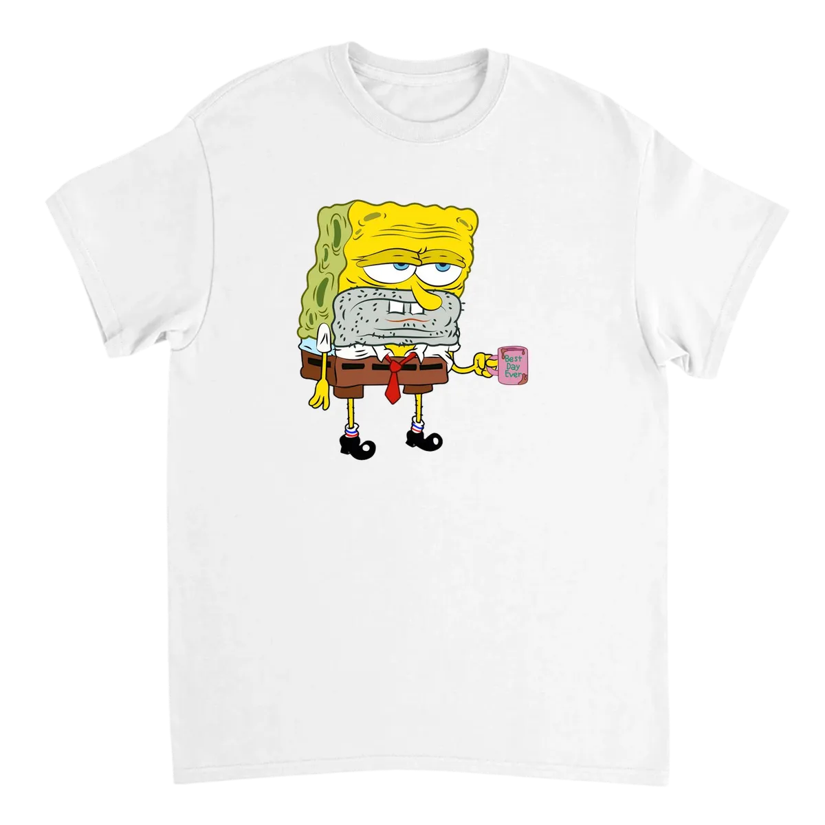 SpongeBob Tired T-Shirt Black T-Shirts Photo 5