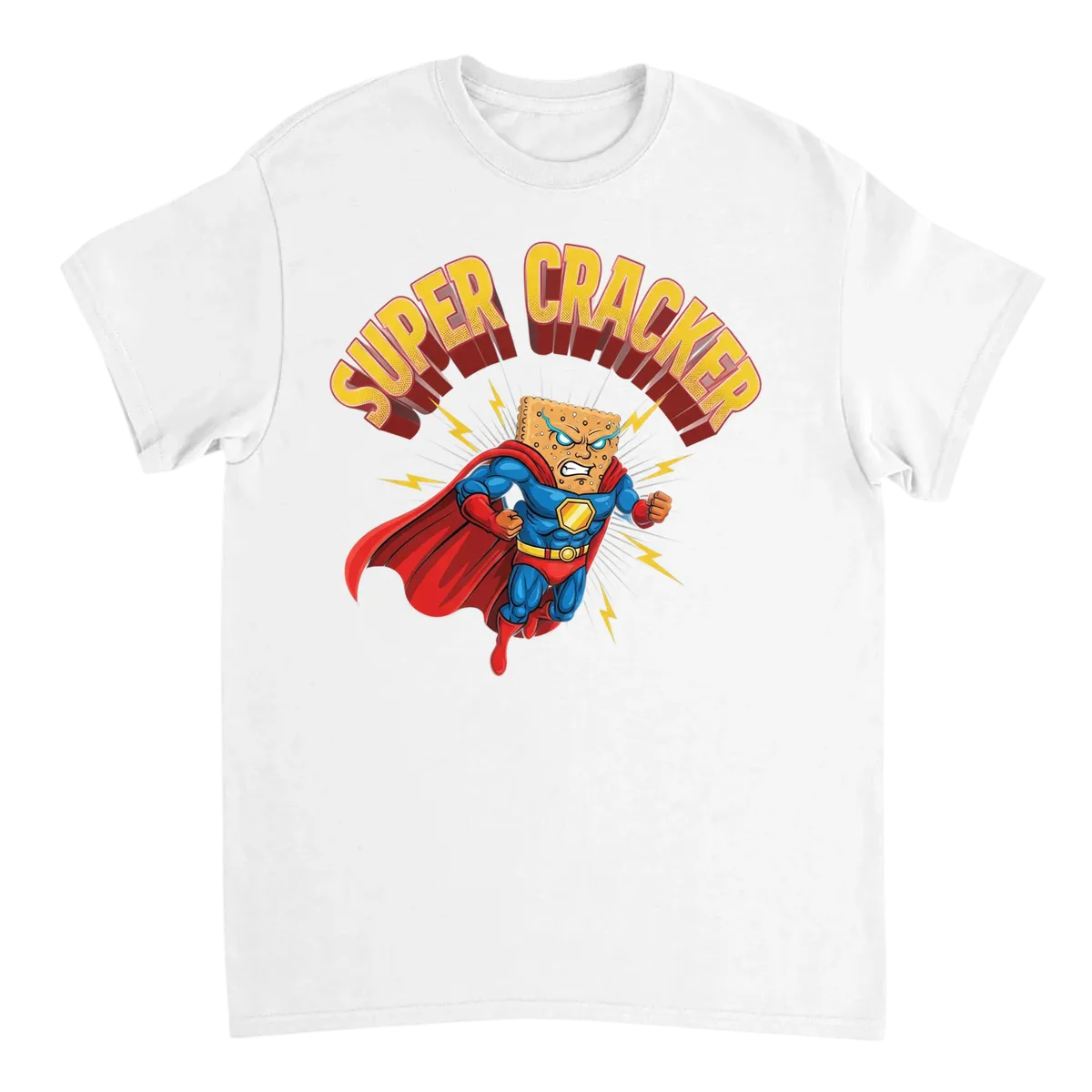 Super Cracker Viral Meme Graphic Tee White T-Shirts Photo 2
