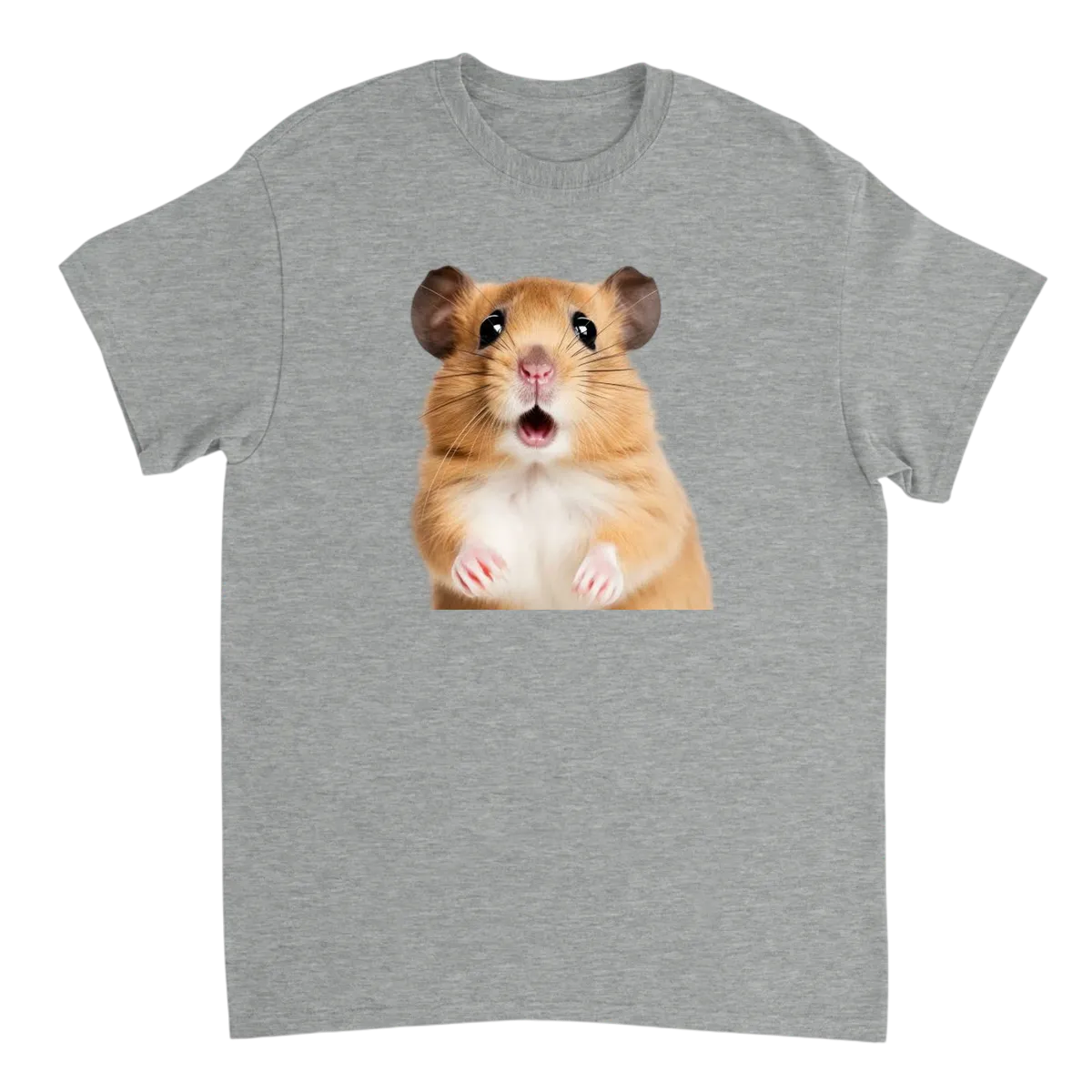 Surprise Hamster Meme Tee T-Shirts - Grey