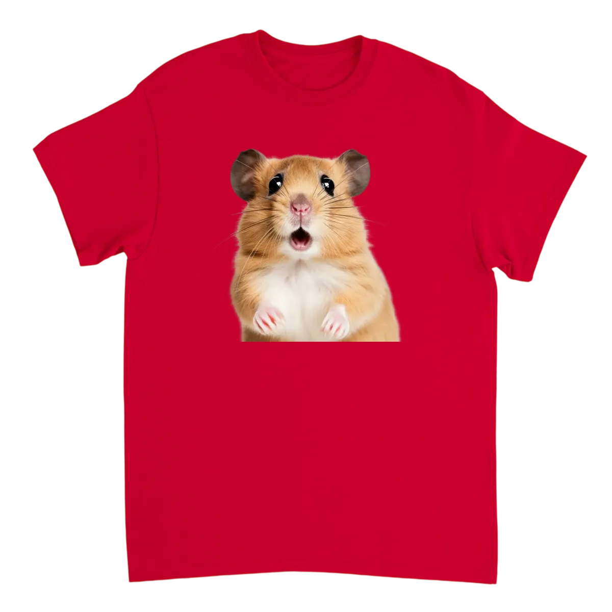 Surprise Hamster Meme Tee T-Shirts - Red