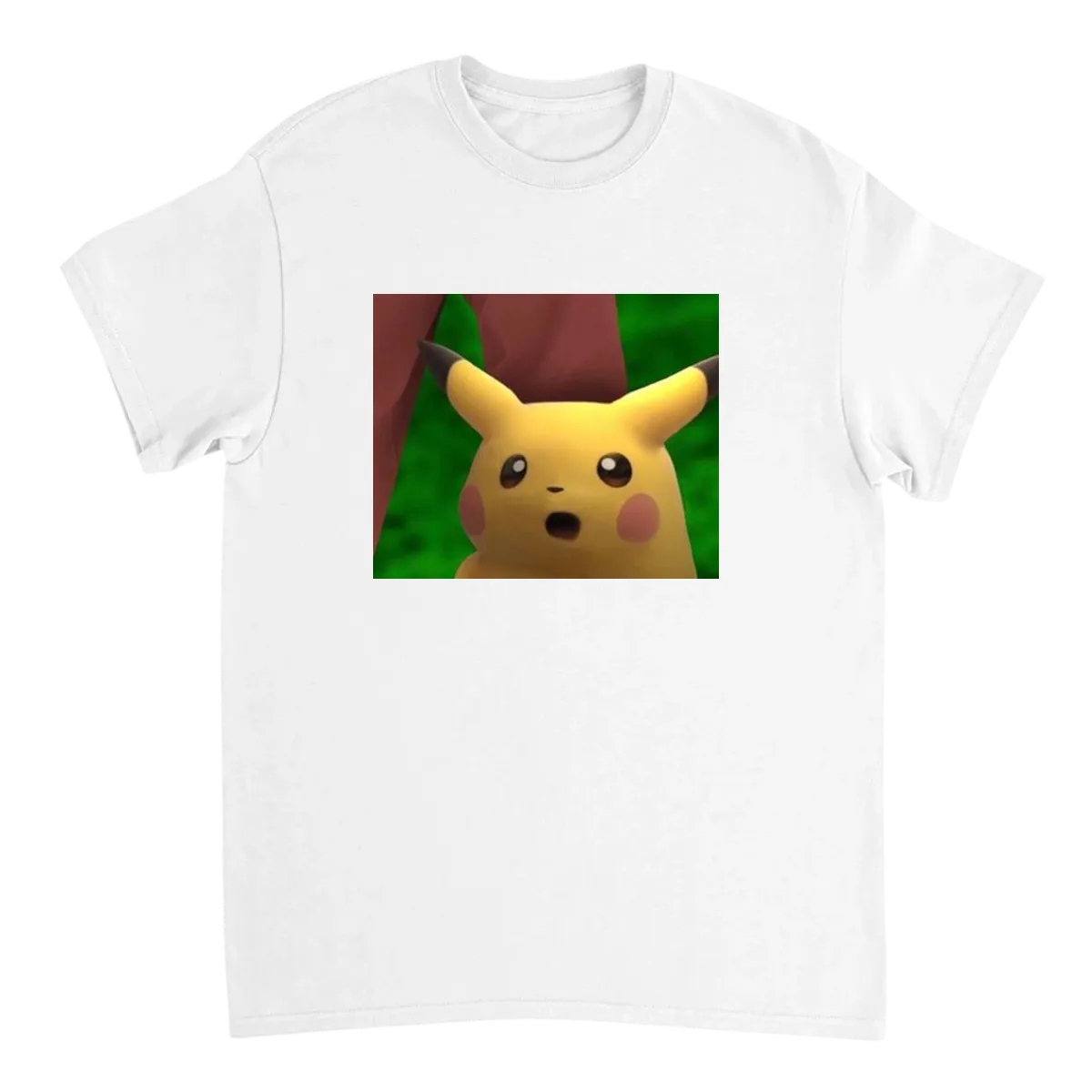 Surprised Pikachu T-Shirt White T-Shirts Photo 2