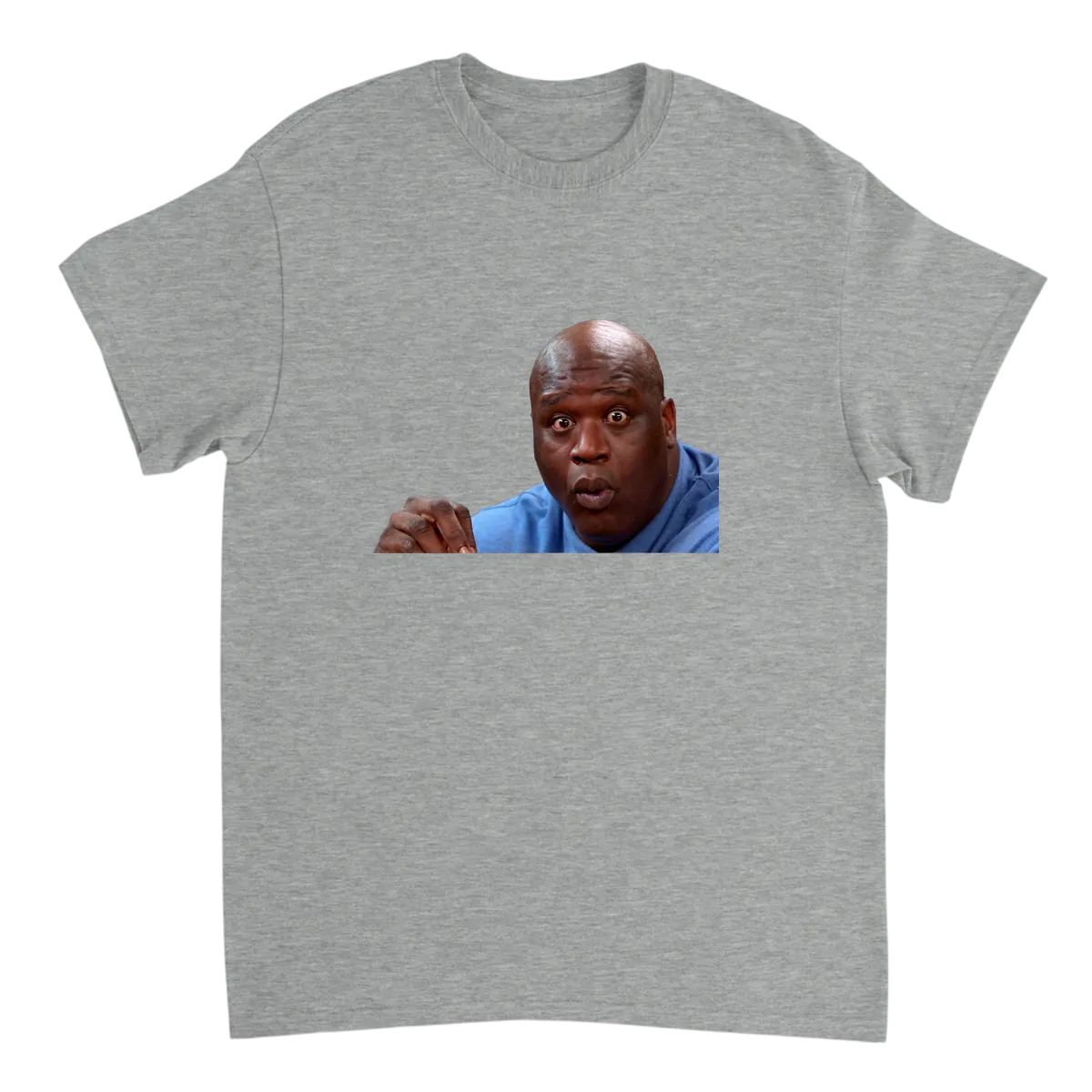 Surprised Shaq Meme Tee - Get Shaq-Faced! Red T-Shirts Photo 4