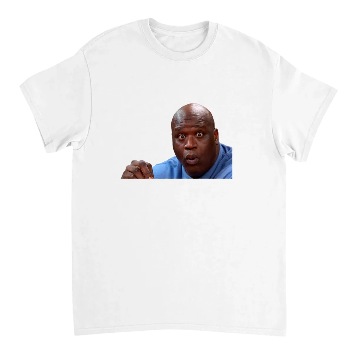 Surprised Shaq Meme Tee - Get Shaq-Faced! T-Shirts - White