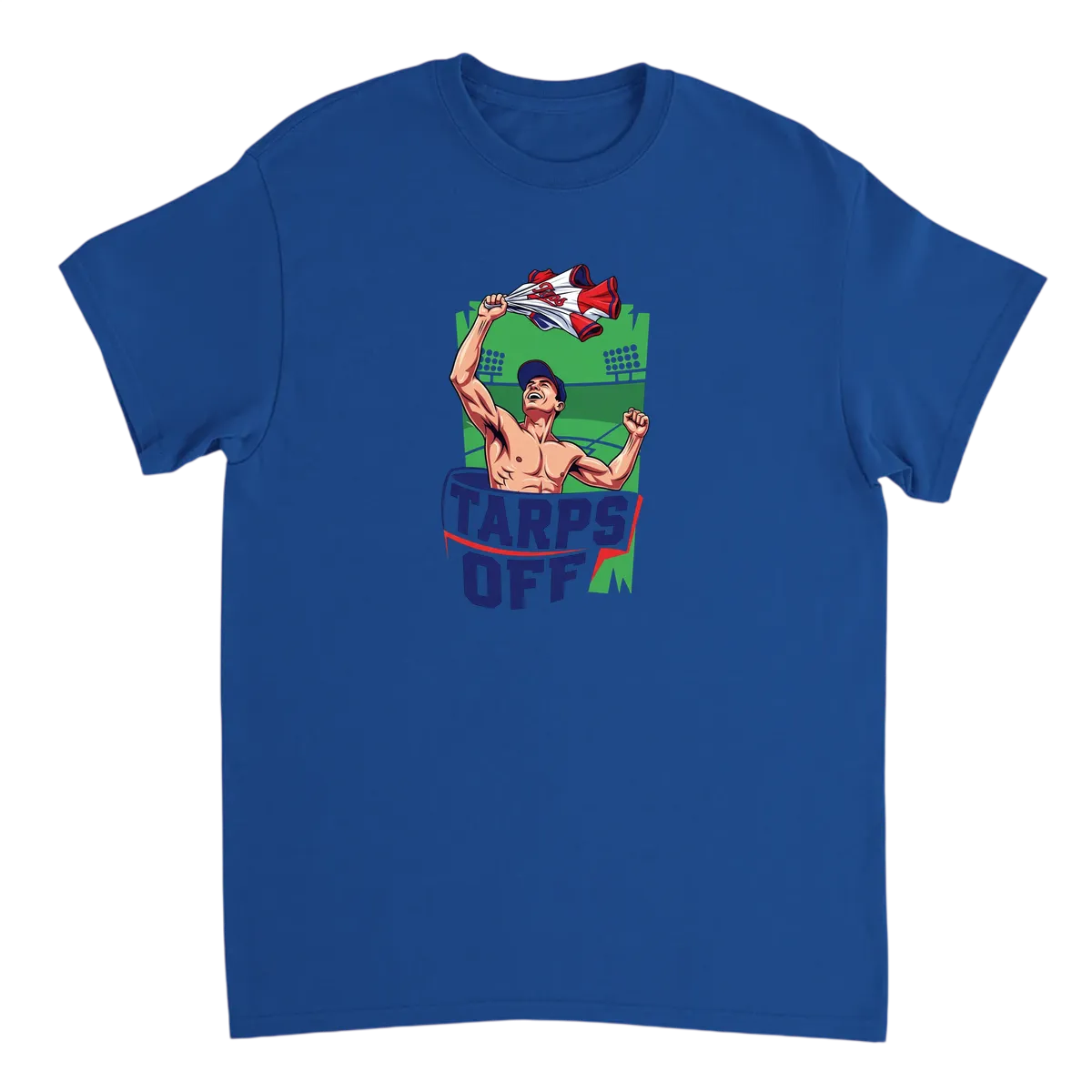 Tarps Off Tee: Game Day Hype White T-Shirts Photo 5