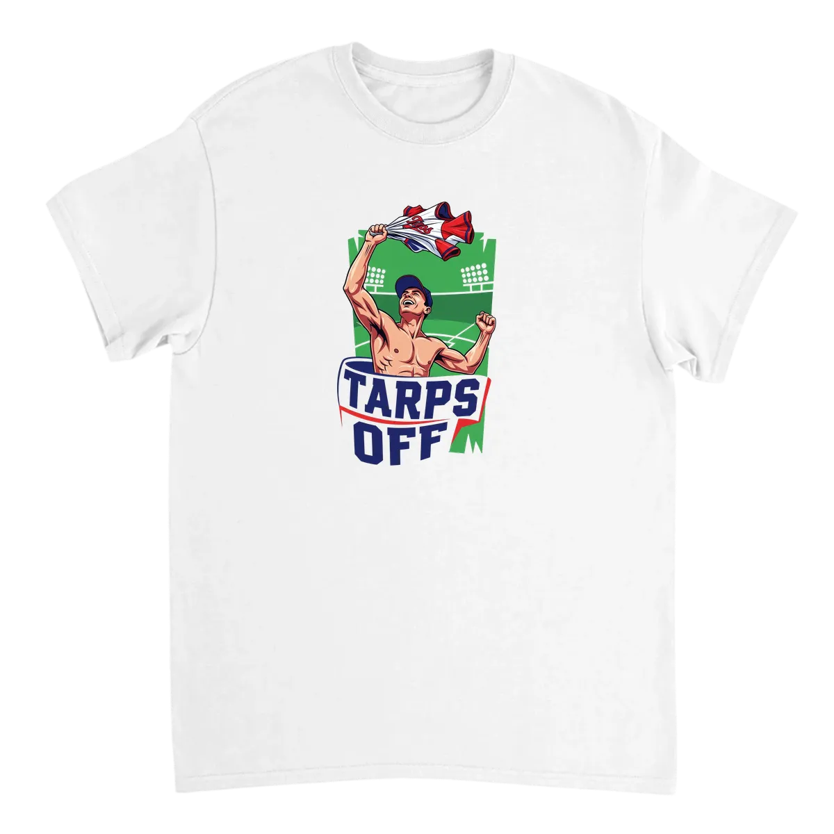 Tarps Off Tee: Game Day Hype T-Shirts - White