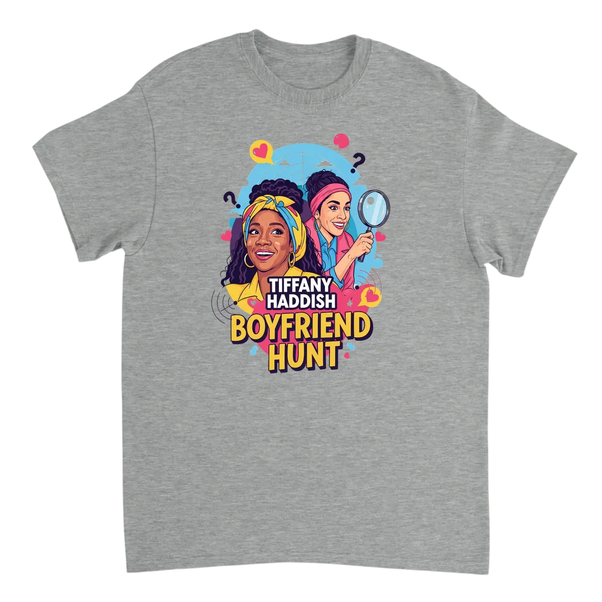 Team Tiffany Haddish Boyfriend Hunt Tee - White T-Shirts (ZeitZwag Streetwear)