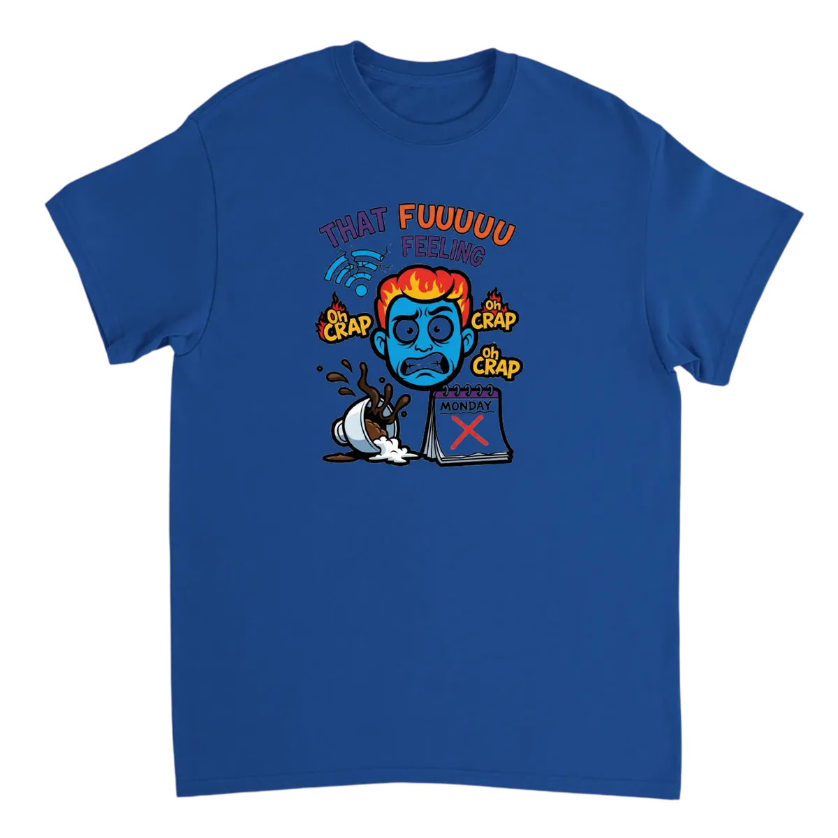 That FUUUU Feeling: Embrace the Chaos Tee Red T-Shirts Photo 4