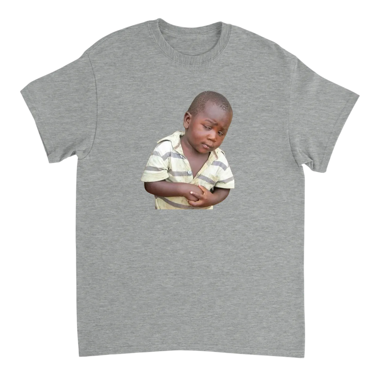 Third World Skeptical Kid T-Shirt White T-Shirts Photo 3