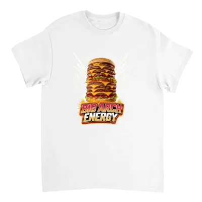 Big Arch Energy Meme T-Shirt T-Shirts - White