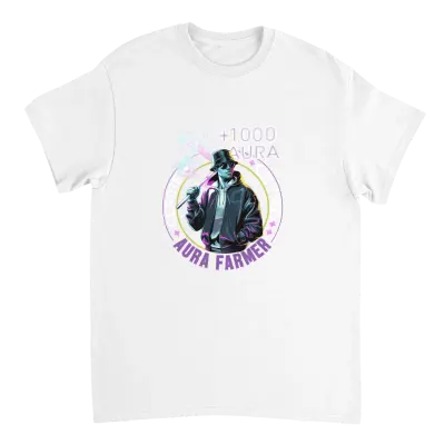 Certified Aura Farmer Graphic Tee T-Shirts - White