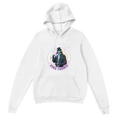 Certified Aura Farmer Meme Hoodie Hoodies - White