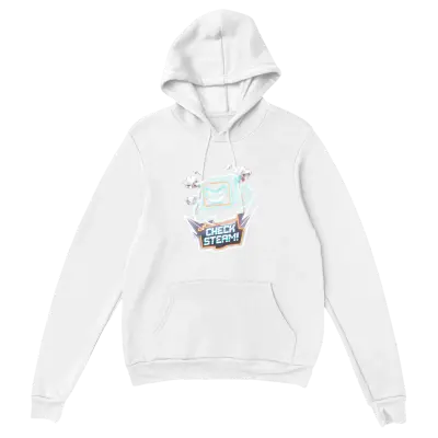 Check Steam Funny Gaming Hoodie Hoodies - White