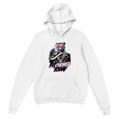 Fit Chewed Today Meme Hoodie Hoodies - White