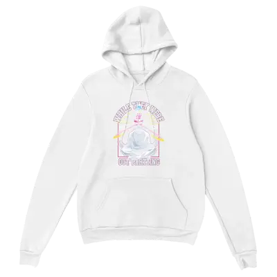 While They Were Partying Hoodie Hoodies - White