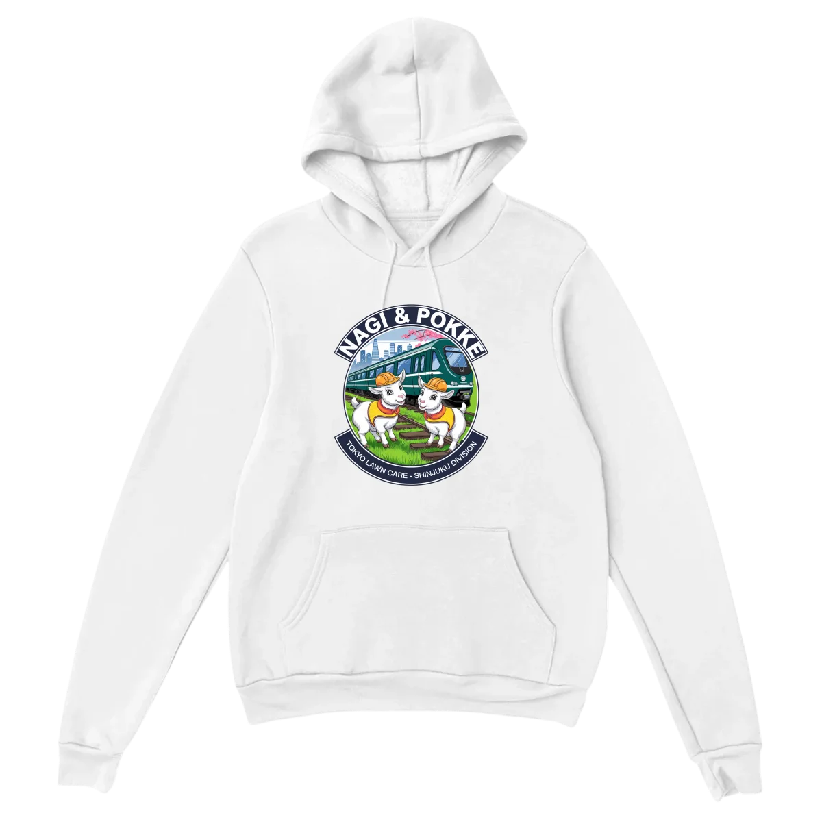 Tokyo Lawn Care Goat Duo Hoodie - White Hoodies (ZeitZwag Streetwear)