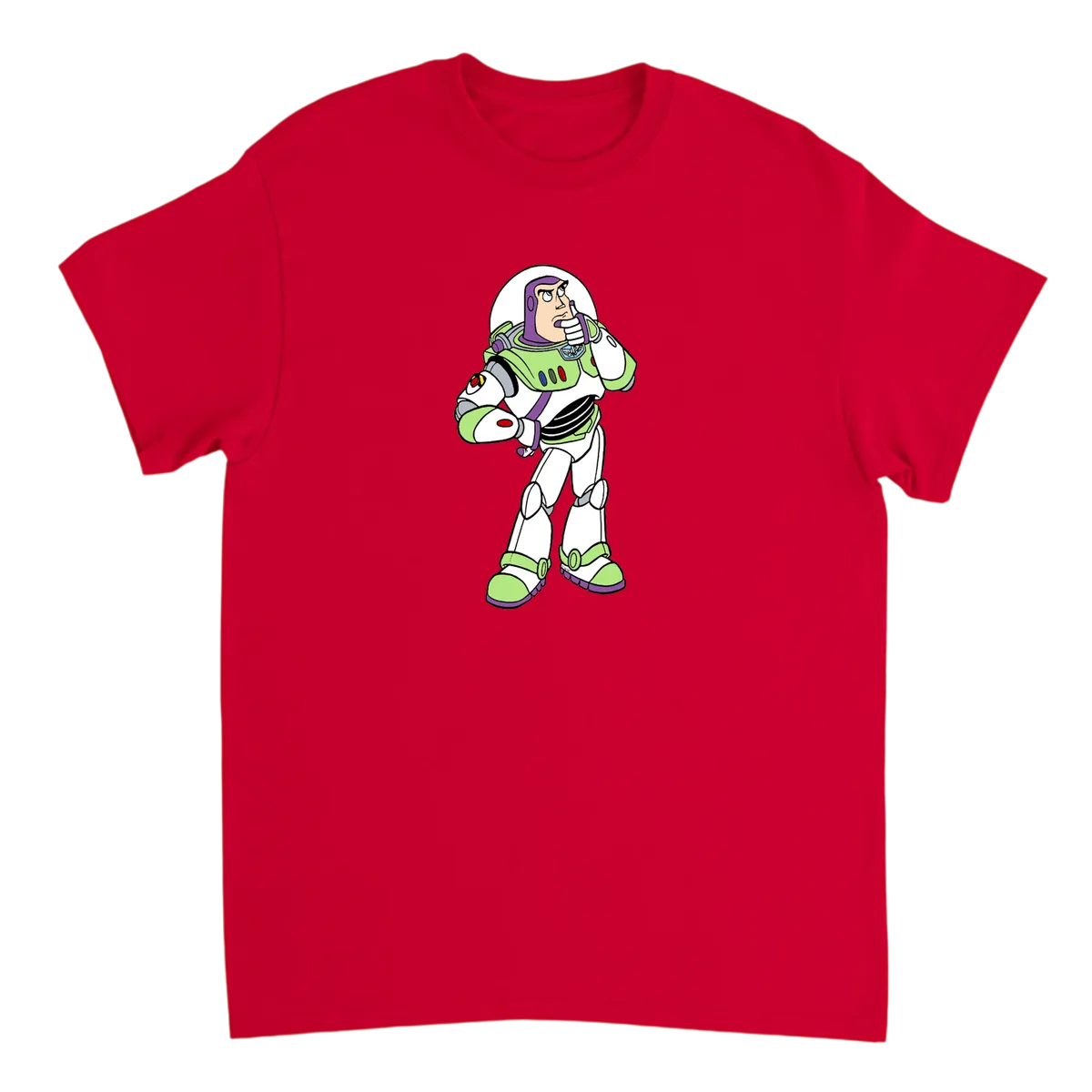 Toy Story Buzz Thinking T-Shirt T-Shirts - Red