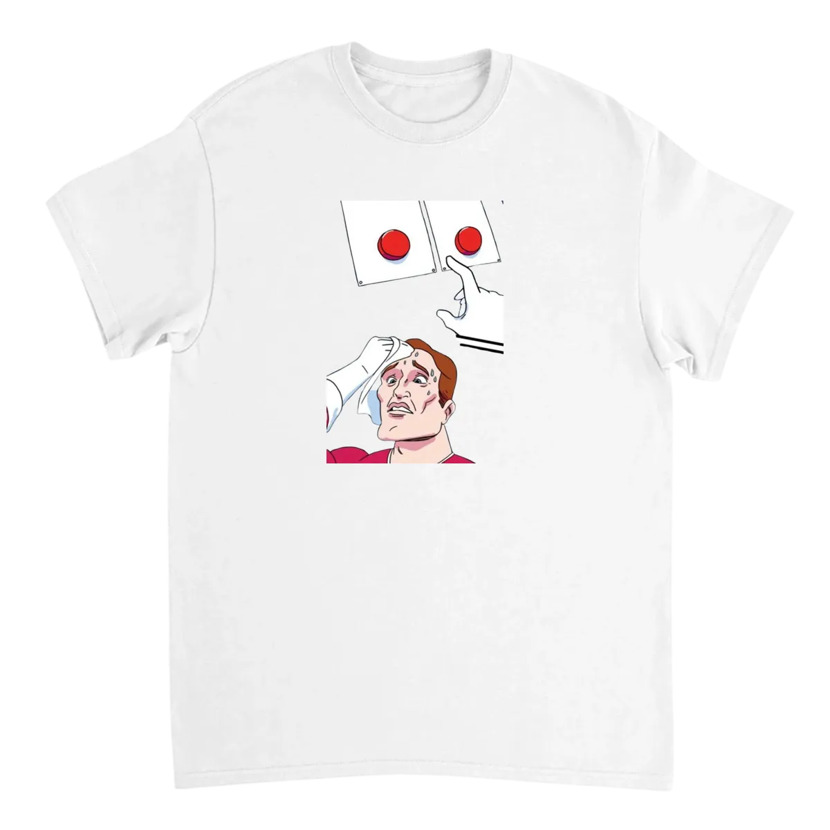 Two Buttons White T-Shirts Photo 2