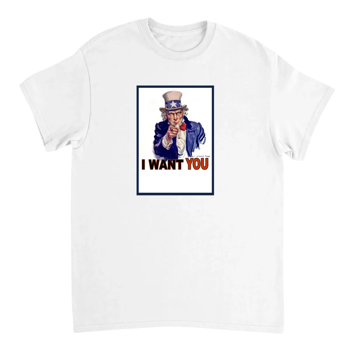 Uncle Sam I Want You T-Shirt T-Shirts - White