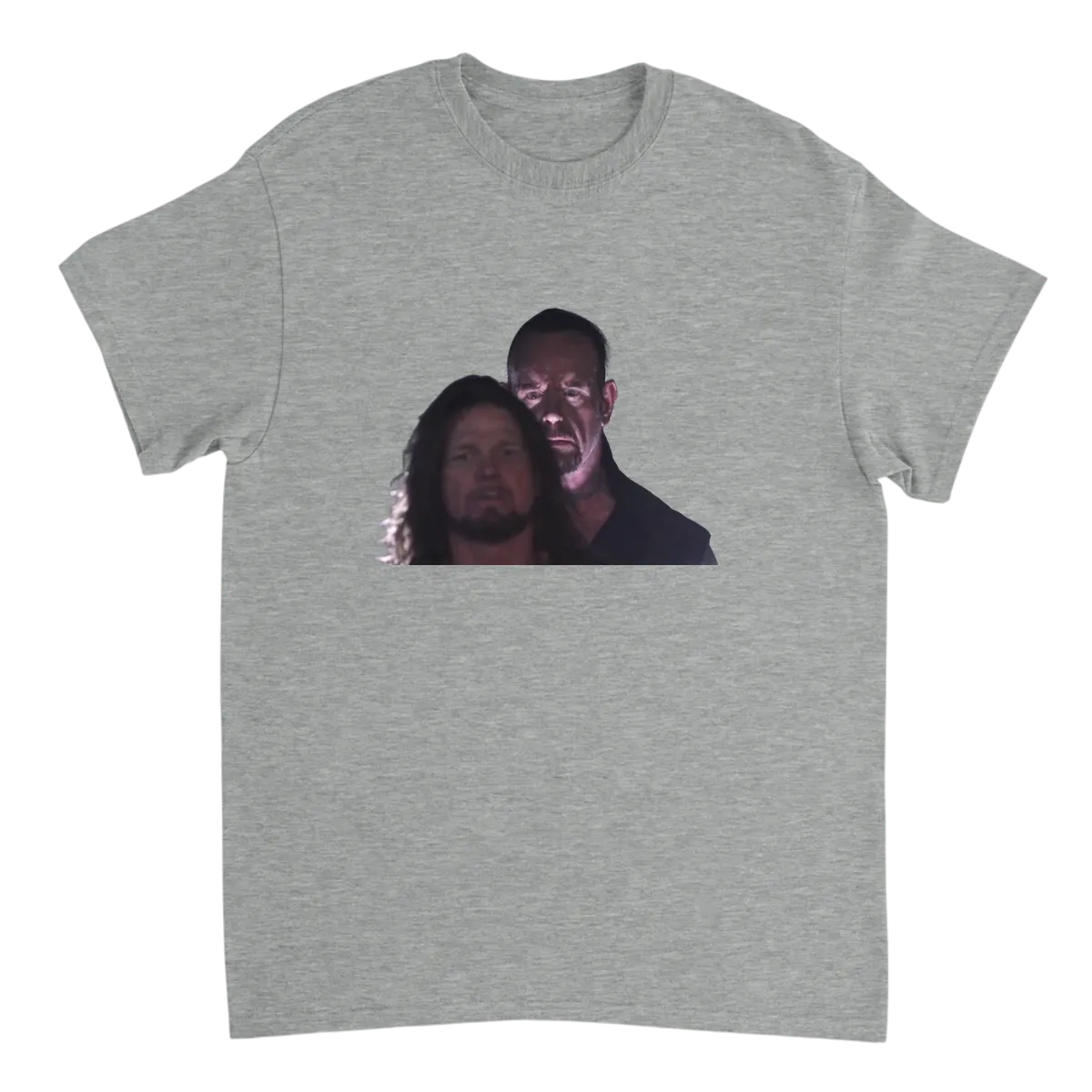 Undertaker Behind AJ Styles T-Shirt Black T-Shirts Photo 2