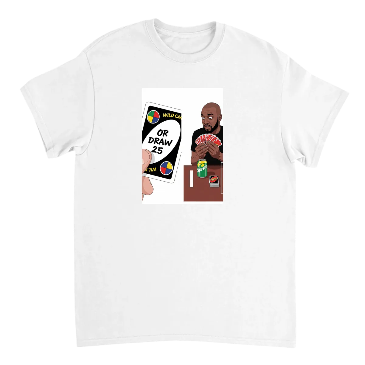 UNO Draw 25 T-Shirt White T-Shirts Photo 2