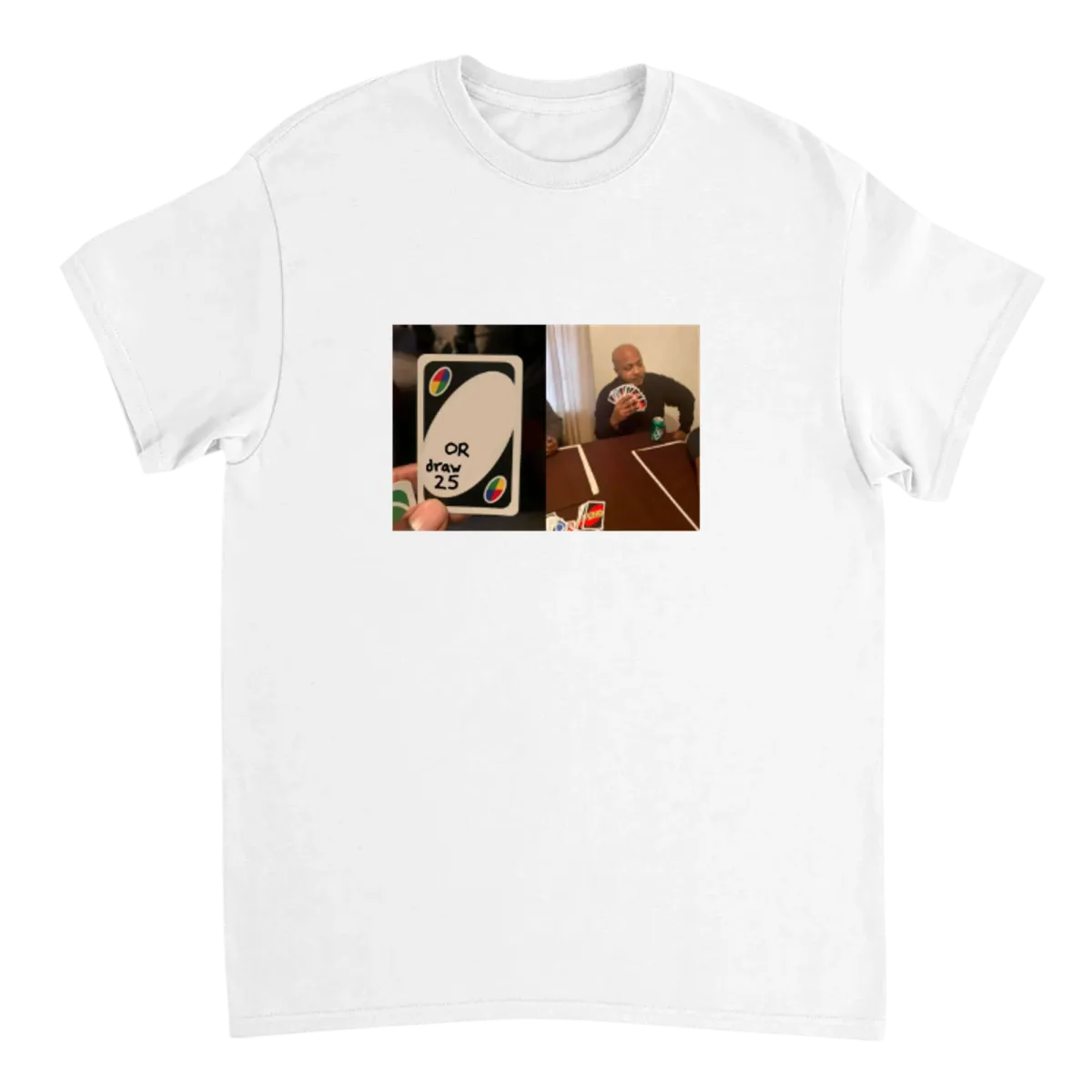 UNO Draw 25 T-Shirt White T-Shirts Photo 2