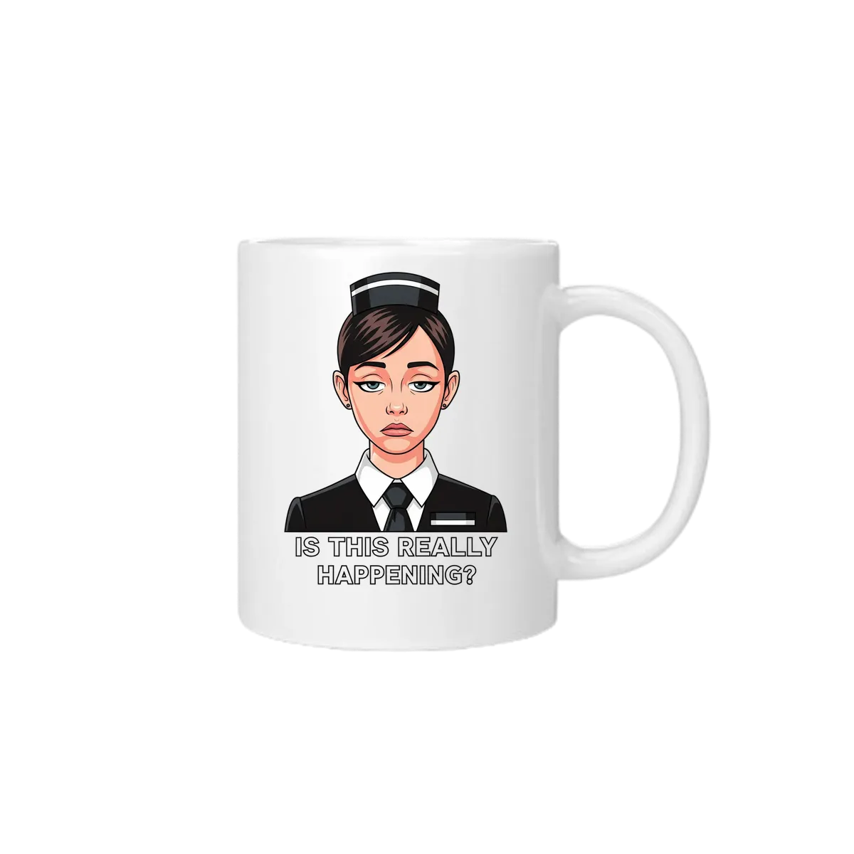 Usher Girl Unimpressed Meme Mug Mugs - White