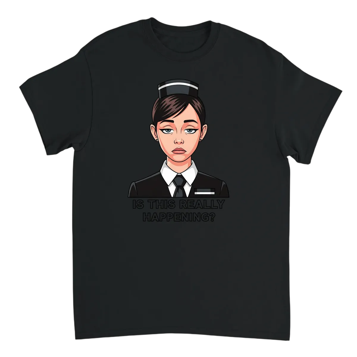 Usher Girl Unimpressed Meme T-Shirt White T-Shirts Photo 3