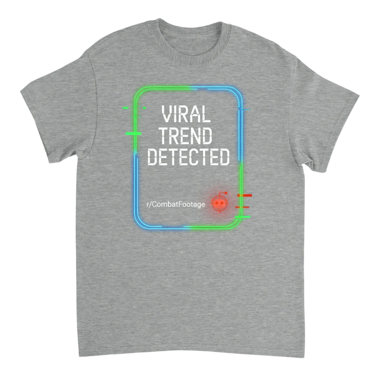 Viral Trend Detected: r/CombatFootage Tee T-Shirts - Grey