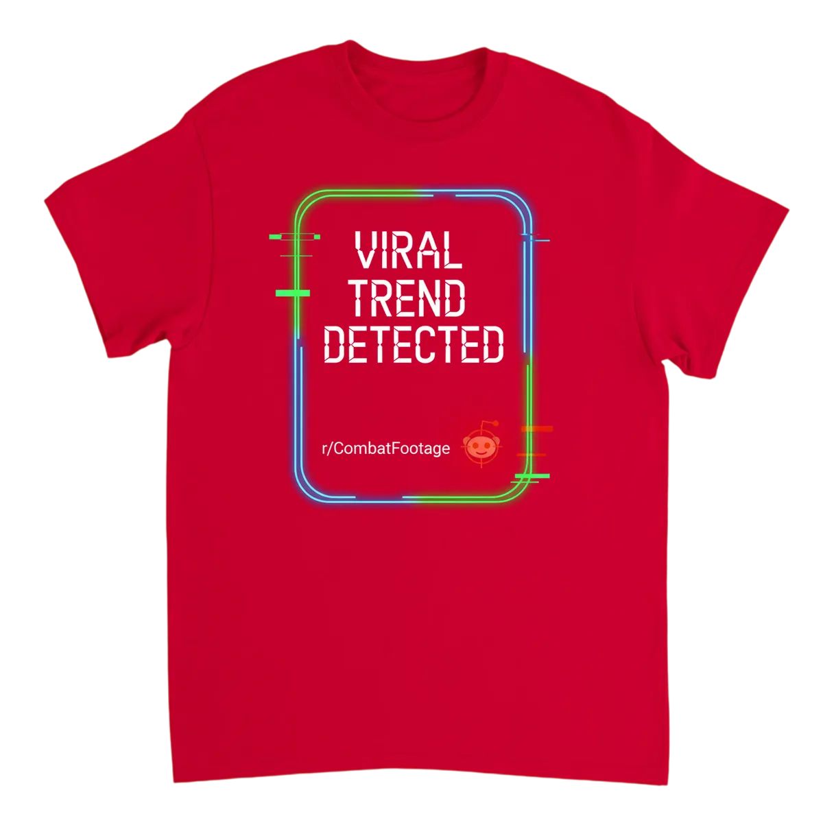 Viral Trend Detected: r/CombatFootage Tee T-Shirts - Red